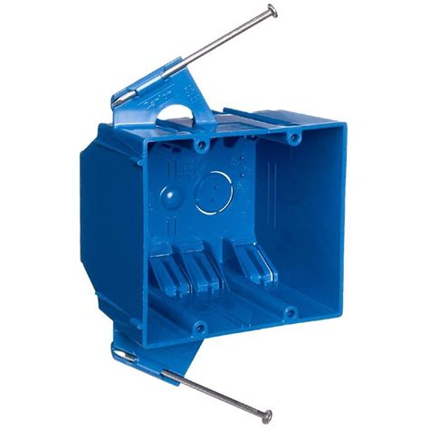 2 gang metal box with clips|shallow 2 gang outlet box.